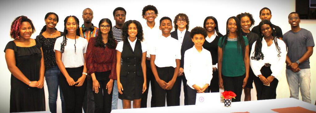 group of students smiling