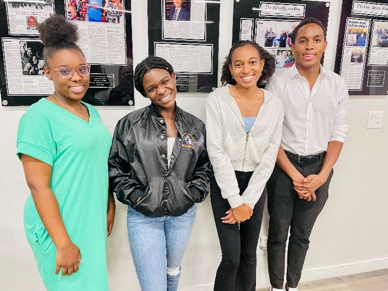 group of students smiling